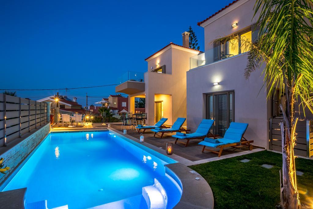 Superior Villa Marina Mare Sauna Hammam Nea Kydonia 外观 照片