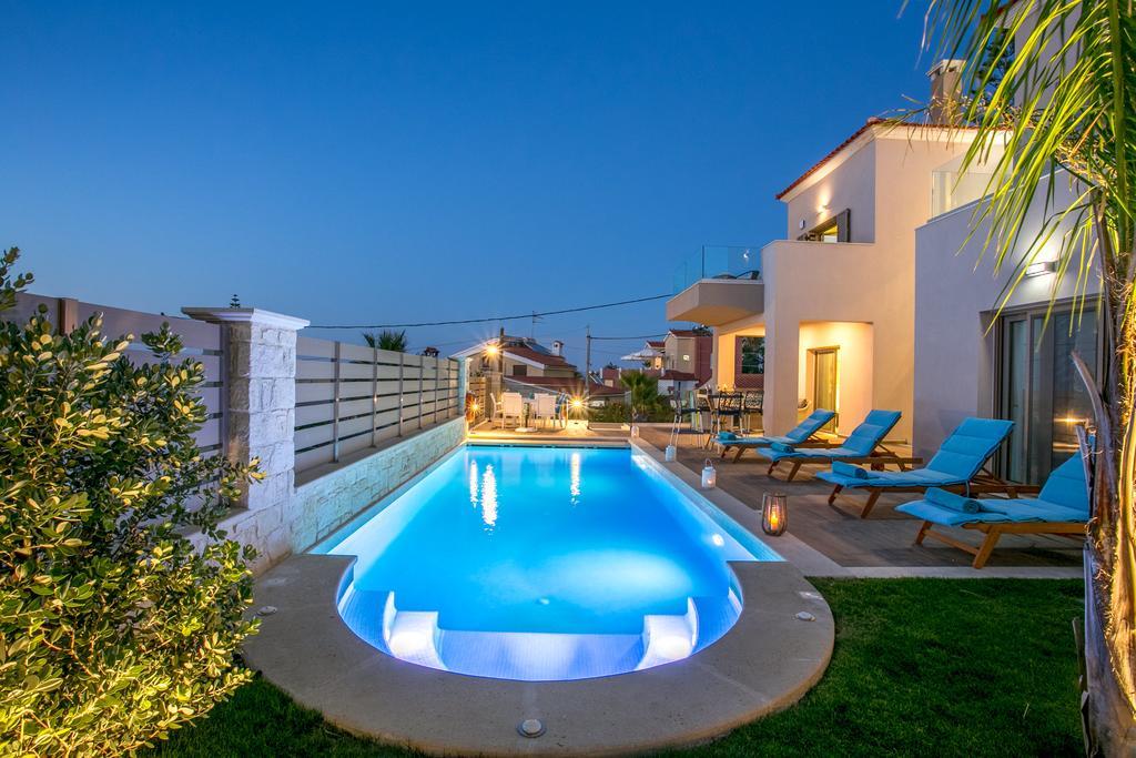 Superior Villa Marina Mare Sauna Hammam Nea Kydonia 外观 照片